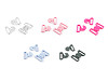 Plastic Swimwear Fastener Buckle / Bikini Bra Clip, width 17 mm 