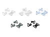 Plastic Swimwear Fastener Buckle / Bikini Bra Clip, width 17 mm 