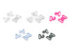 Plastic Swimwear Fastener Buckle / Bikini Bra Clip, width 17 mm 