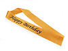 Lakodalmi szatén serpa Happy Birthday szélessége 9,5 cm