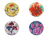 Specchio per trucco, motivo: fiori