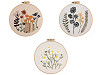 Set de broderie cu motiv preimprimat, plante, ierburi