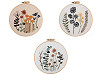 Set de broderie cu motiv preimprimat, plante, ierburi