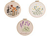 Set de broderie cu motiv preimprimat, plante, ierburi
