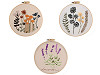 Kit de bordado con motivo preimpreso, plantas, hierba