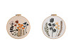 Set de broderie cu motiv preimprimat, plante, ierburi
