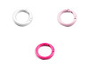 Spring O Rings, Round Spring Clips / Keyrings, painted Ø25 mm