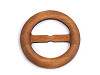 Wooden Clip / Buckle for clothes and macrame, Ø50 mm