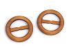 Wooden Clip / Buckle for clothes and macrame, Ø50 mm