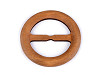 Clip / Fibbia in legno per vestiti e macramè, dimensioni: Ø 60 mm