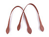 Manici per borse in pelle, prodotto grezzo, lunghezza: 50 cm