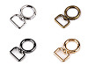 Metal Round Swivel Clasp / Carabiner, fits 19 mm strap
