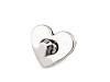 Taschenverschluss-Set Herz 32 x 26 mm
