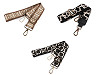 Asas/correa para bolso con mosquetones, ancho 3,8 cm