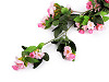 Guirnalda de flores artificiales, rosa silvestre