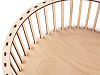 Holz-Rohling/Konstruktion für geflochtenen Korb, Ø 25 cm