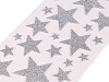 Self-adhesive foam rubber Moosgummi stars with glitter - mix of sizes