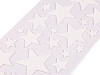 Self-adhesive foam rubber Moosgummi stars with glitter - mix of sizes