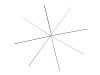 Base para estrella de alambre navideña/copo de nieve para abalorios Ø12 cm