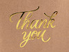 Sac cadeau en papier, « Thank you » (« Merci »), 16 x 22 cm
