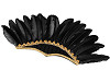 Carnival headband with feathers