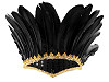Diadema con plumas para carnaval