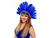 Carnival headband with feathers