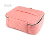 Cosmetic bag / briefcase, quilted 24x20 cm