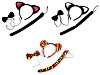Conjunto de carnaval: gato, dálmata, ratón, tigre