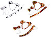 Conjunto de carnaval: gato, dálmata, ratón, tigre