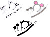 Ensemble de carnaval - chat, dalmatien, souris, tigre