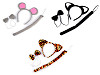 Carnival Set - cat, dalmatian, mouse, tiger