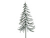 Artificial frosted trees on wire for wreaths, flower pots