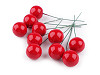 Decorative balls / berries on wire Ø2 cm