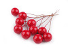 Decorative balls / berries on wire Ø1.5 cm