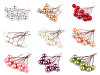 Bolas decorativas/bayas con alambre Ø1,5 cm