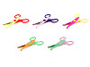 Children's scissors with a creative wave and serrations, length 13 cm