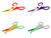 Children's scissors with a creative wave and serrations, length 13 cm