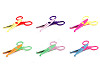 Children's scissors with a creative wave and serrations, length 13 cm