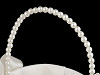 Hochzeitskörbchen aus Satin für Brautjungfern, mit Perlen
