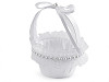 Mini wedding satin basket for bridesmaids