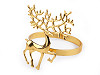 Metal Christmas napkin ring, deer