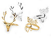 Metal Christmas napkin ring, deer