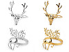 Metal Christmas napkin ring, deer