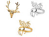 Metal Christmas napkin ring, deer