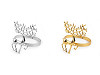 Metal Christmas napkin ring, deer