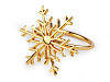 Metal Christmas napkin ring, snowflake