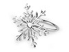 Metal Christmas napkin ring, snowflake