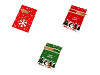 Sacchetti porta caramelle / “Goodie bag”, con nastro, motivo: natalizio, dimensioni: 12 x 17,5 cm