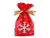 Candy bags / Goodie bagswith Christmas satin ribbon 15x23 cm